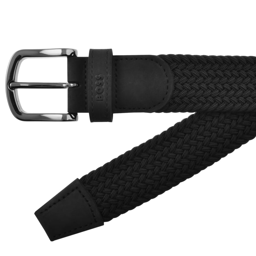Image number 2 for BOSS Sash Woven Belt Black