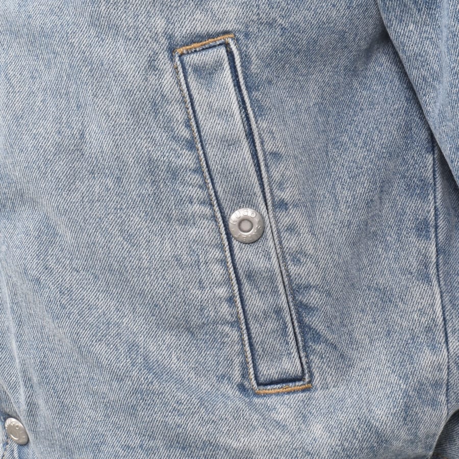 Image number 4 for HUGO Blue Enjo Bomber Denim Jacket Blue