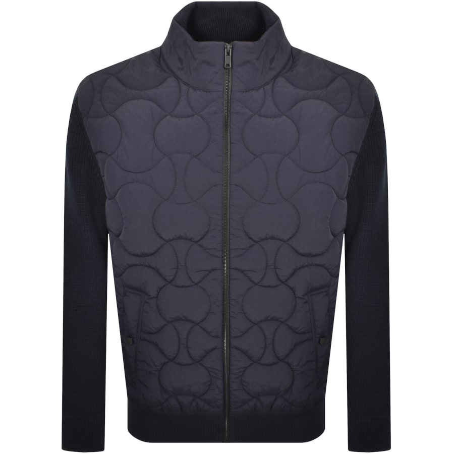 Image number 2 for BOSS Kavietor Knit Jacket Navy