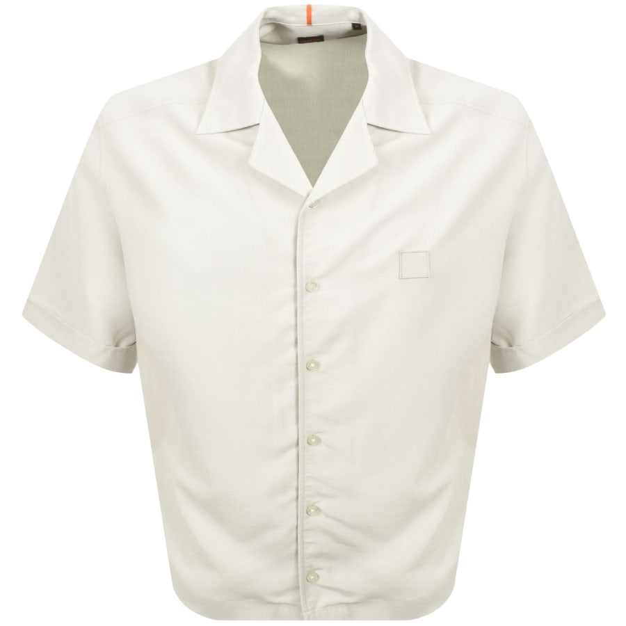 Image number 1 for BOSS Lapisy Relaxed Fit Shirt Beige