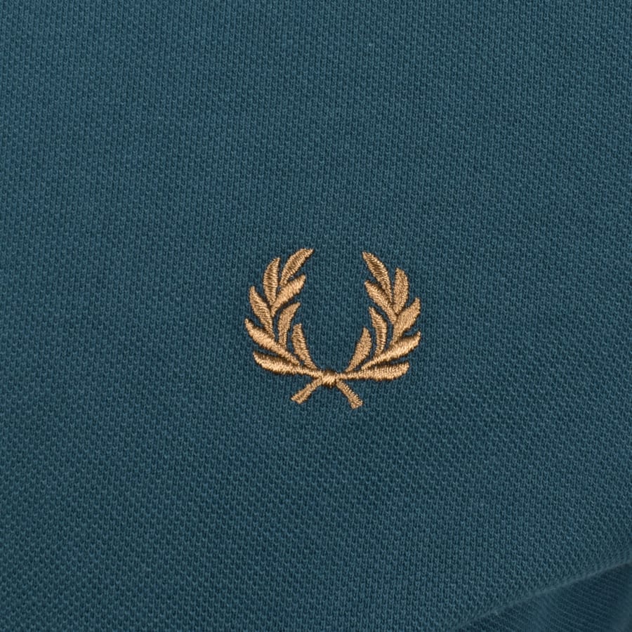 Image number 3 for Fred Perry Twin Tipped Polo T Shirt Teal