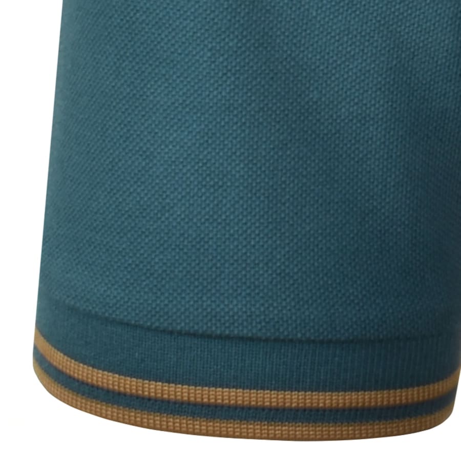 Image number 4 for Fred Perry Twin Tipped Polo T Shirt Teal