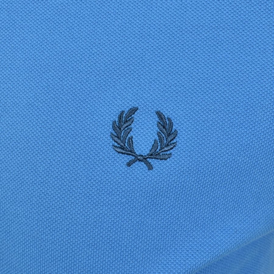 Image number 3 for Fred Perry Twin Tipped Polo T Shirt Blue