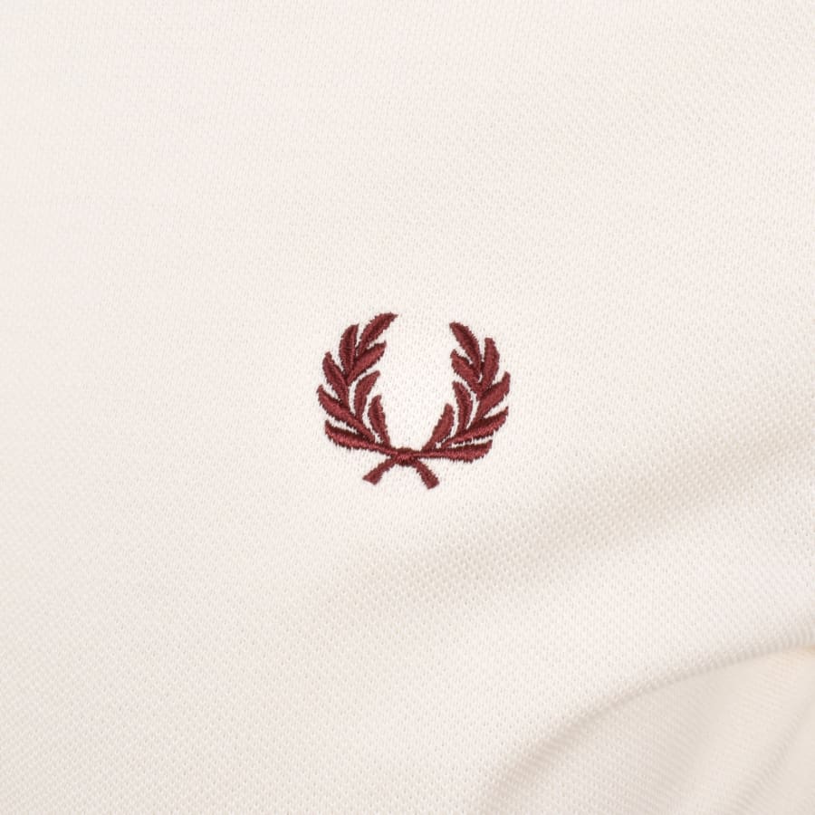 Image number 3 for Fred Perry Twin Tipped Polo T Shirt Ecru