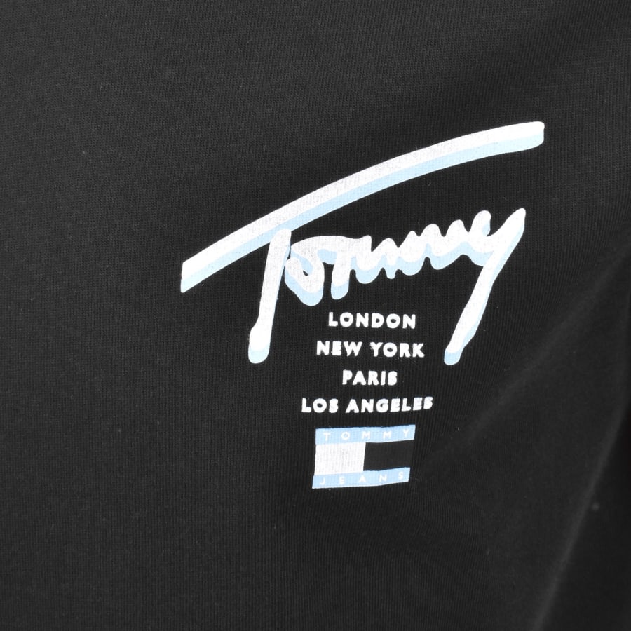 Image number 4 for Tommy Jeans Signature City T Shirt Black