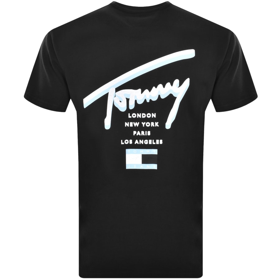 Image number 5 for Tommy Jeans Signature City T Shirt Black