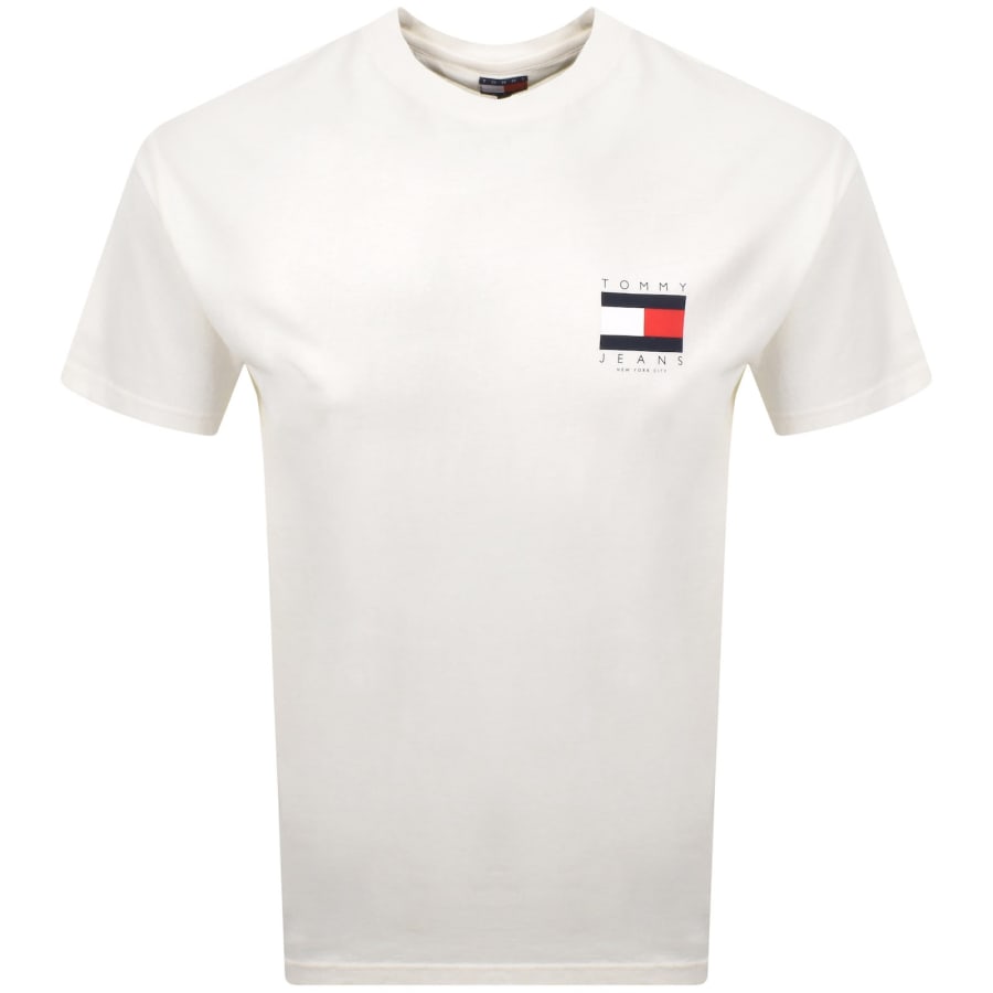 Image number 2 for Tommy Jeans Graphic Backprint T Shirt White