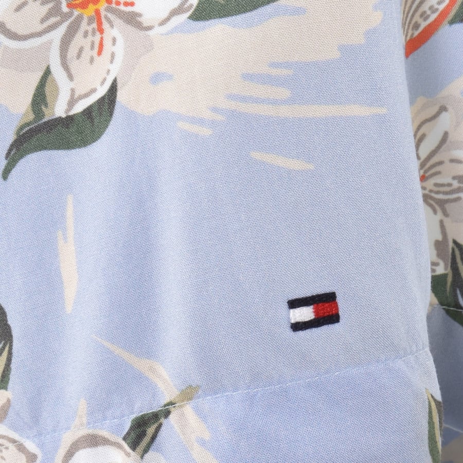 Image number 3 for Tommy Hilfiger Lightweight Floral Shirt Sweet Blue