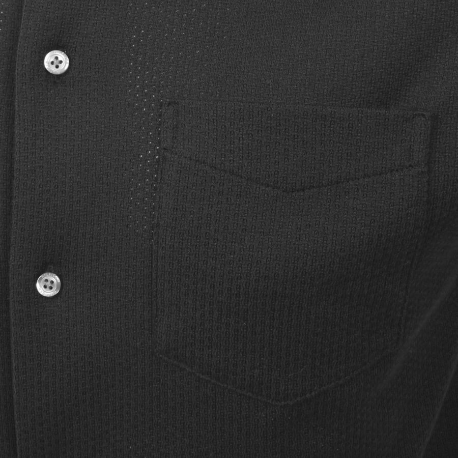 Image number 4 for Tommy Hilfiger Open Knit Polo Black