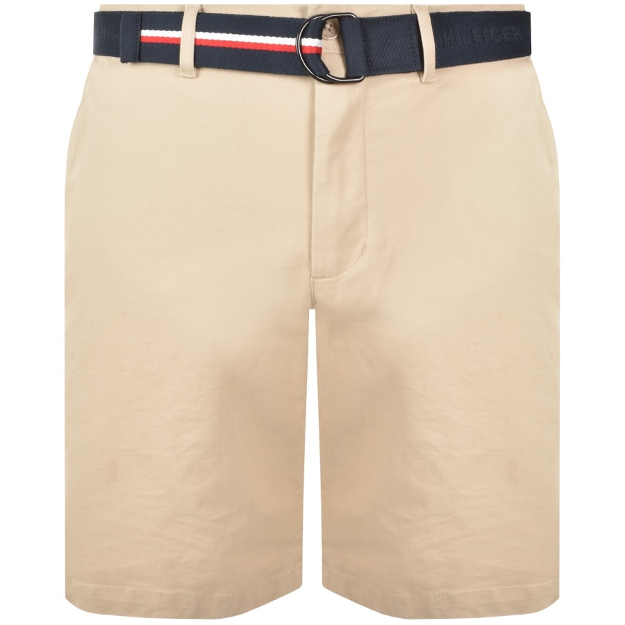 Image number 1 for Tommy Hilfiger Brooklyn Twill Belt Shorts Beige