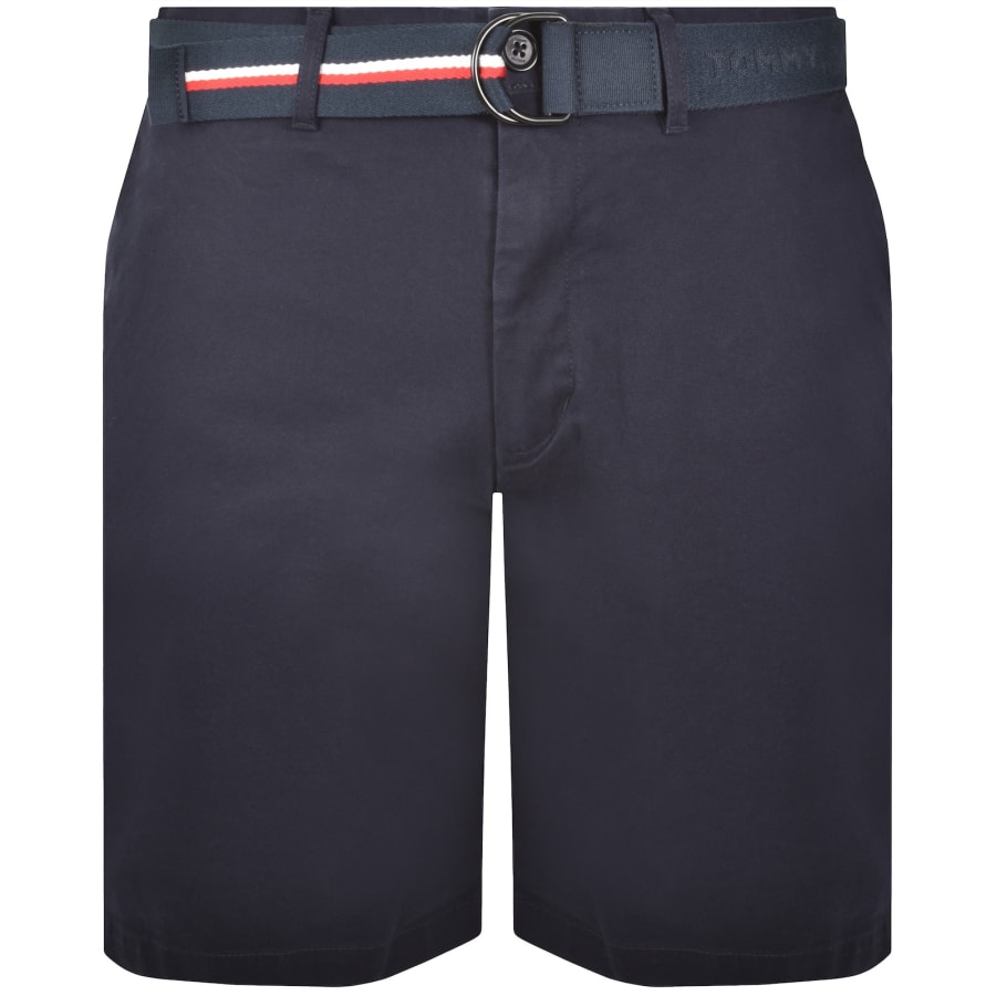 Image number 1 for Tommy Hilfiger Brooklyn Twill Belt Shorts Navy