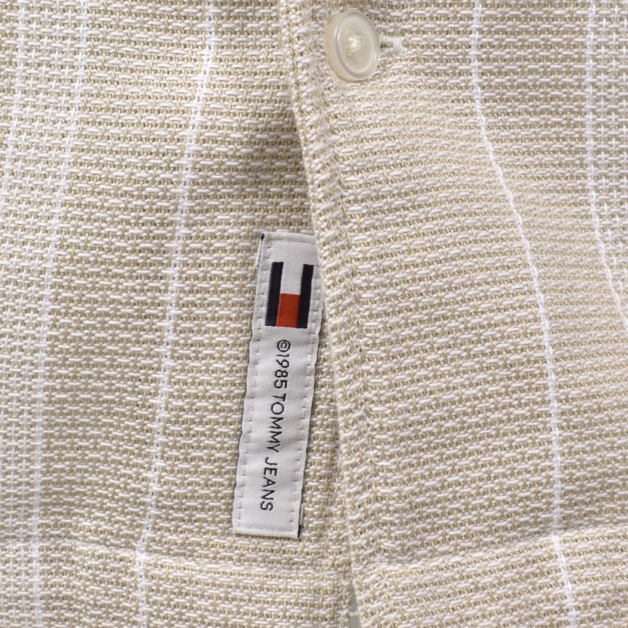 Image number 3 for Tommy Jeans Silt Stripes Shirt Beige