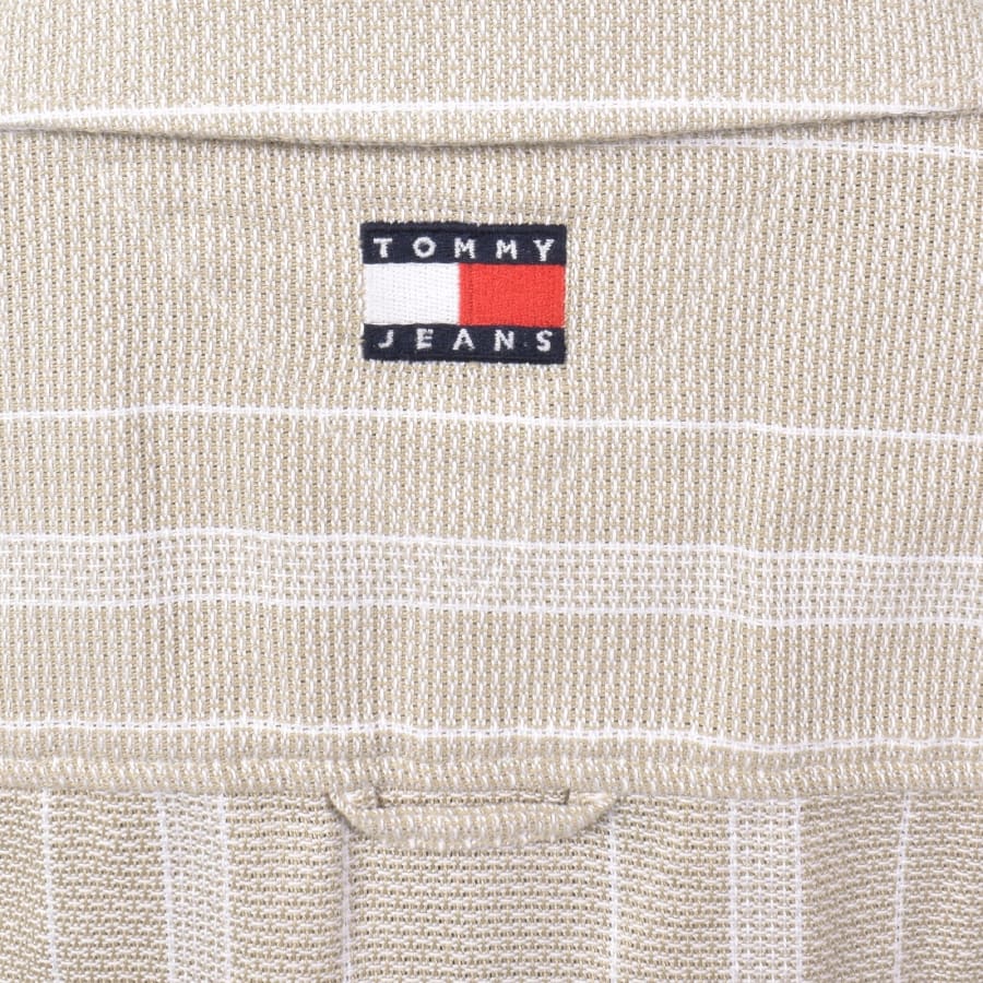 Image number 4 for Tommy Jeans Silt Stripes Shirt Beige