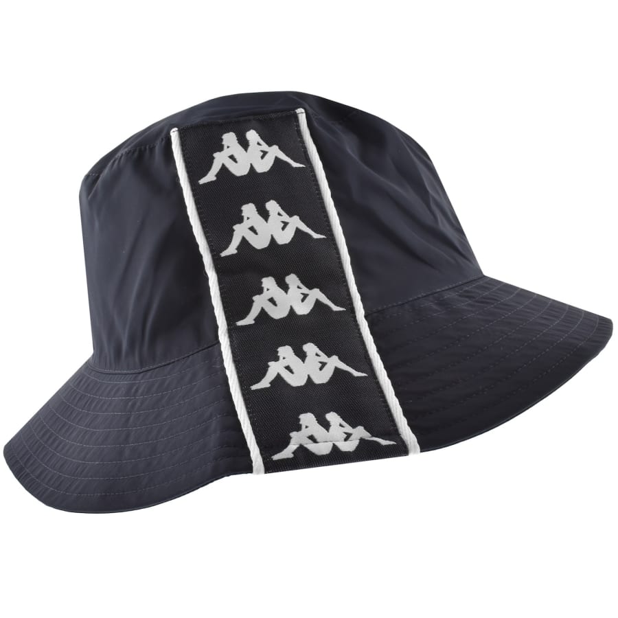 Image number 4 for Pretty Green X Kappa Maine Road Bucket Hat Navy