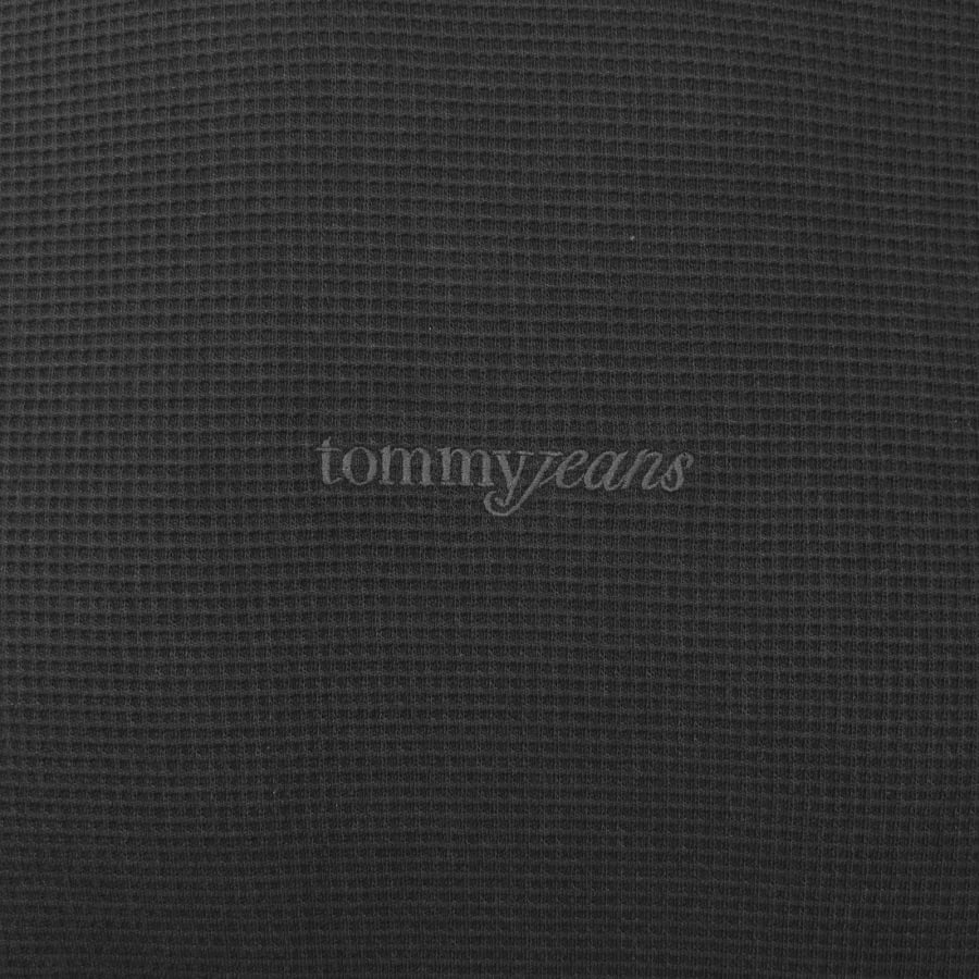 Image number 3 for Tommy Jeans Waffle Sweatshirt Black
