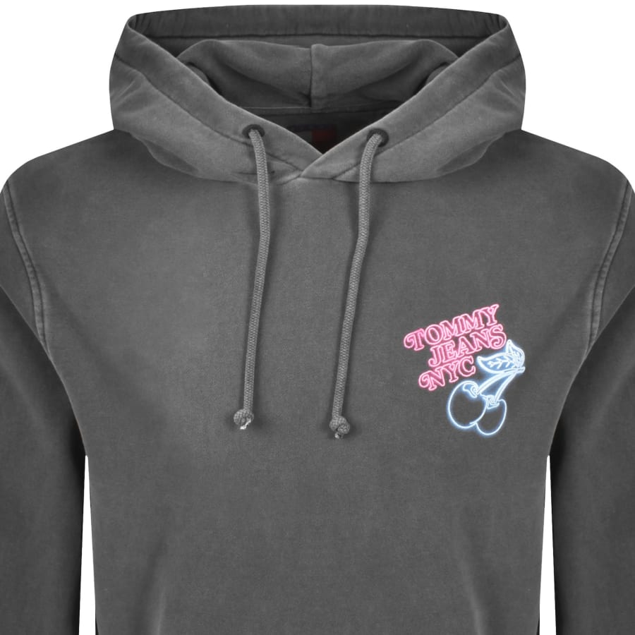 Image number 3 for Tommy Jeans Novelty Fair Hoodie Grey