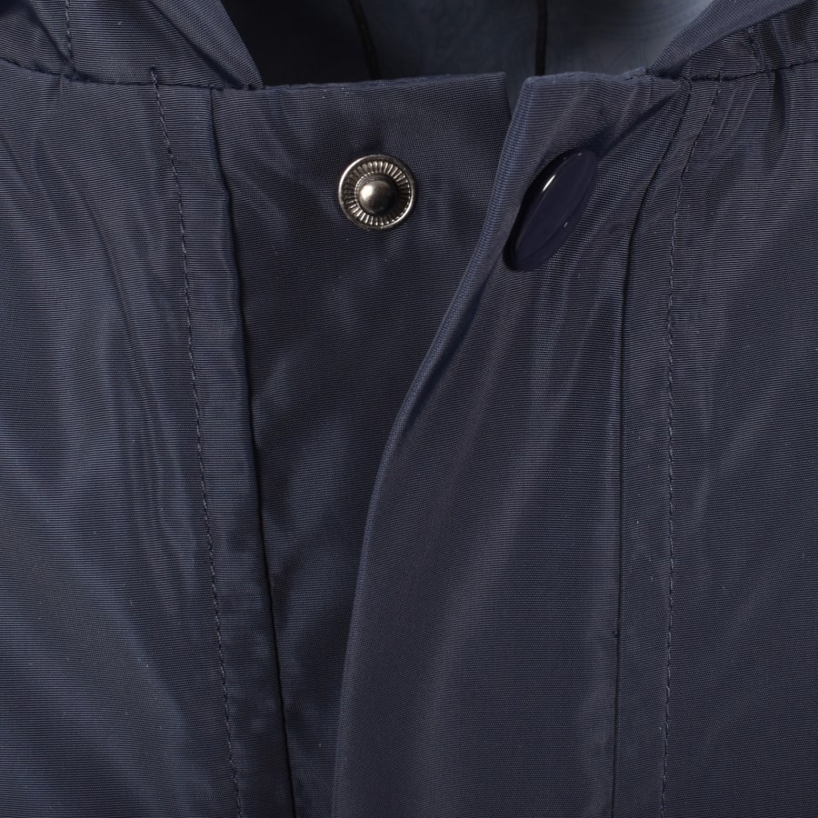 Image number 4 for Pretty Green X Kappa Hooded Jacket Navy