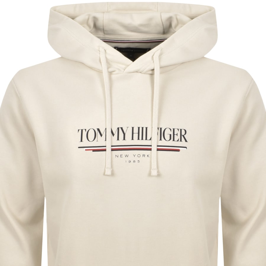 Image number 2 for Tommy Hilfiger Brand Love Hoodie Beige