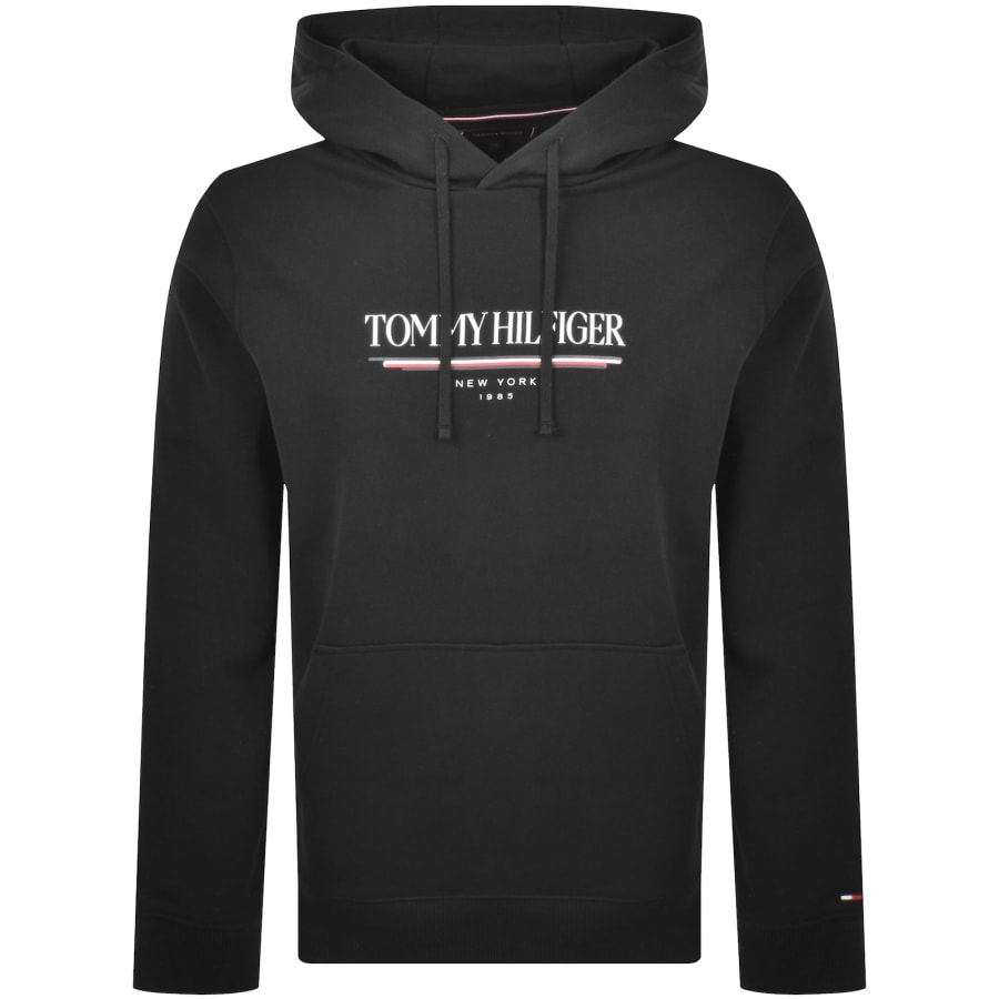 Image number 1 for Tommy Hilfiger Brand Love Hoodie Black
