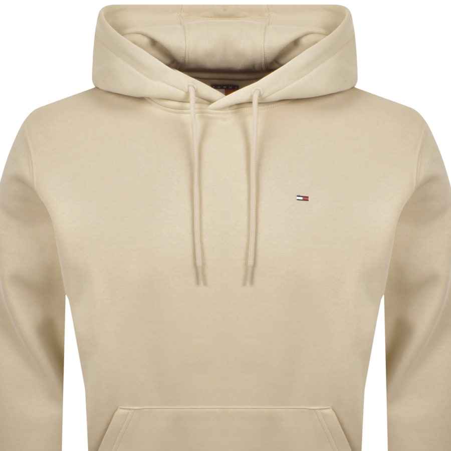Image number 2 for Tommy Jeans Flag Logo Hoodie Beige