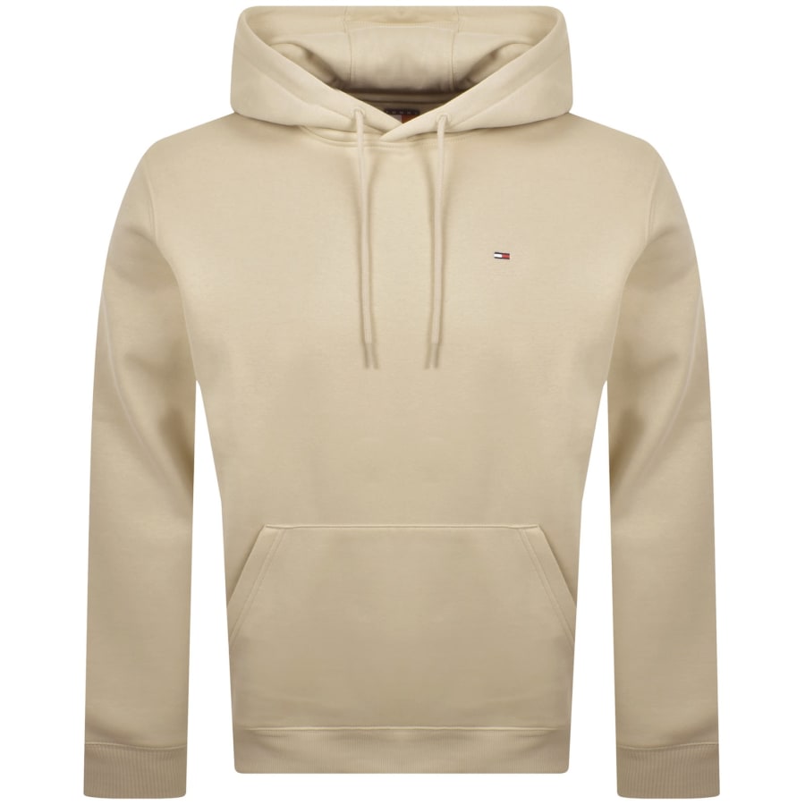 Image number 1 for Tommy Jeans Flag Logo Hoodie Beige