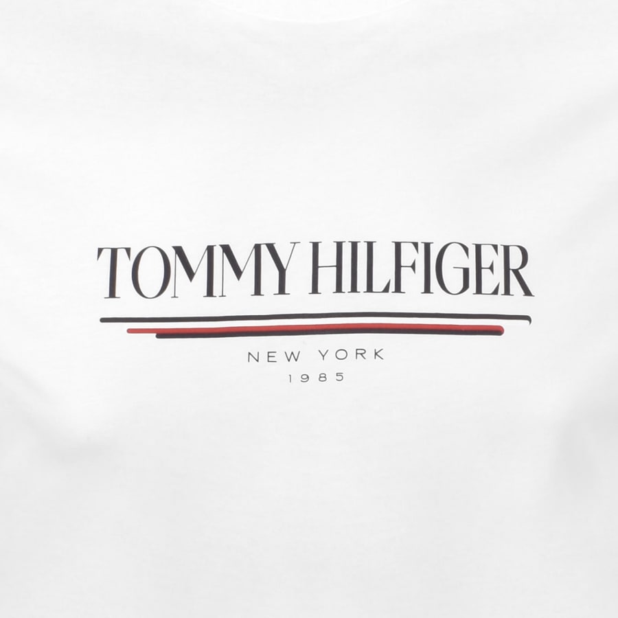 Image number 3 for Tommy Hilfiger Logo Brand Love T Shirt Off White