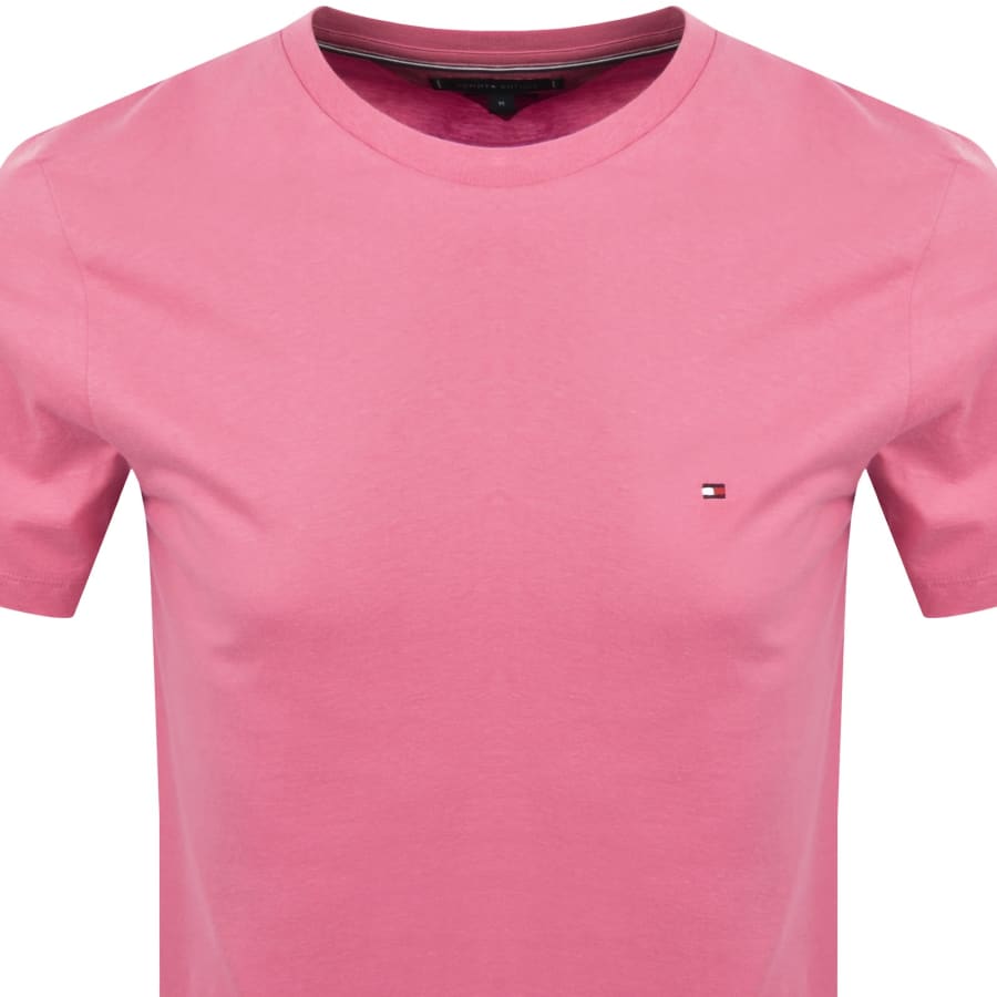 Image number 2 for Tommy Hilfiger Essential Solid T Shirt Pink