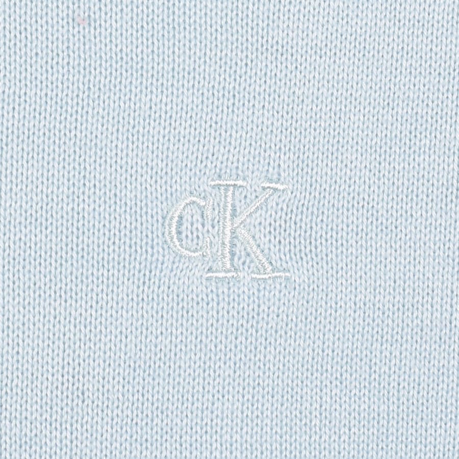 Image number 3 for Calvin Klein Crew Knit Jumper Blue