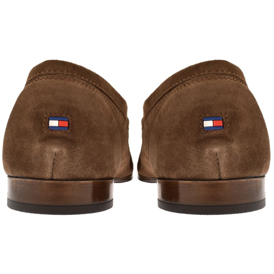 Image number 2 for Tommy Hilfiger Suede Loafers Legacy Brown