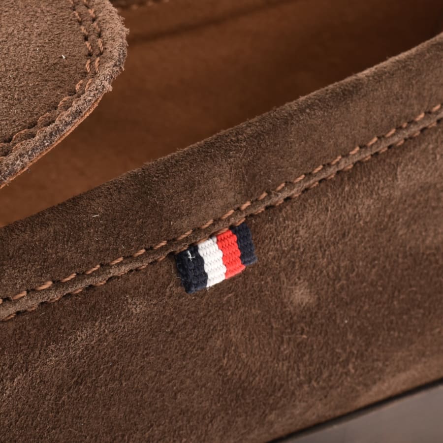 Image number 4 for Tommy Hilfiger Suede Loafers Legacy Brown