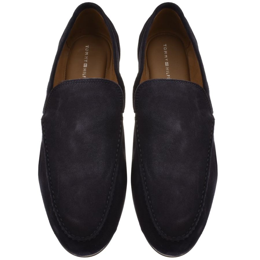 Image number 3 for Tommy Hilfiger Suede Loafers Navy