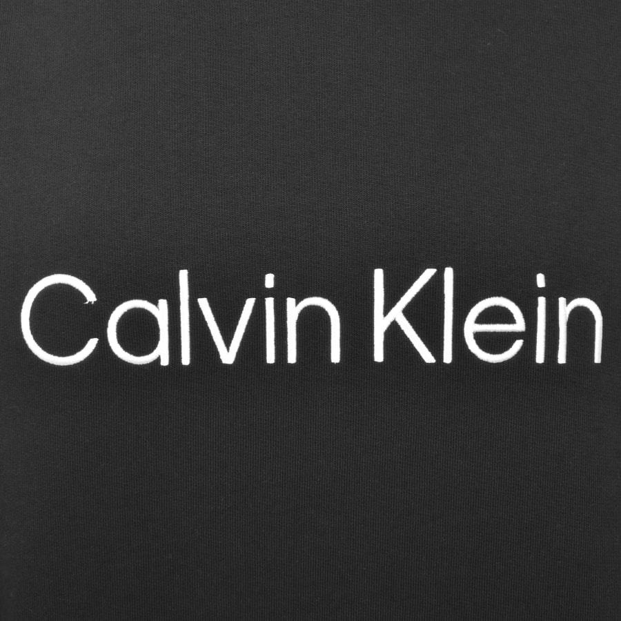 Image number 3 for Calvin Klein Jeans Logo Terry Hoodie Black