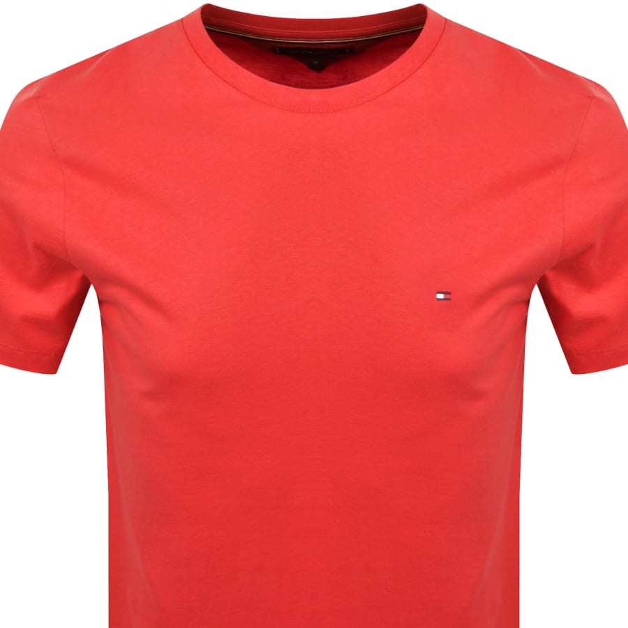 Image number 2 for Tommy Hilfiger Essential Solid T Shirt Medium Red