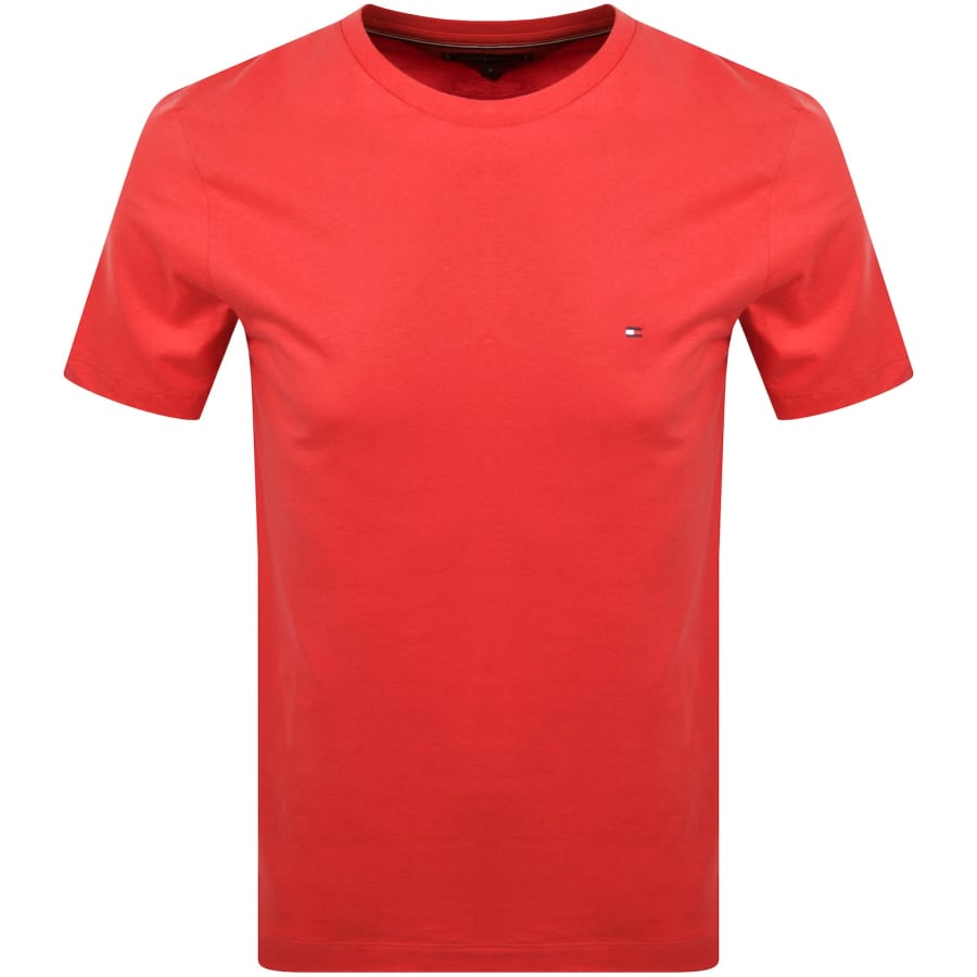 Image number 1 for Tommy Hilfiger Essential Solid T Shirt Medium Red