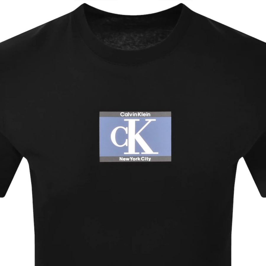 Image number 2 for Calvin Klein Box Logo T Shirt Black