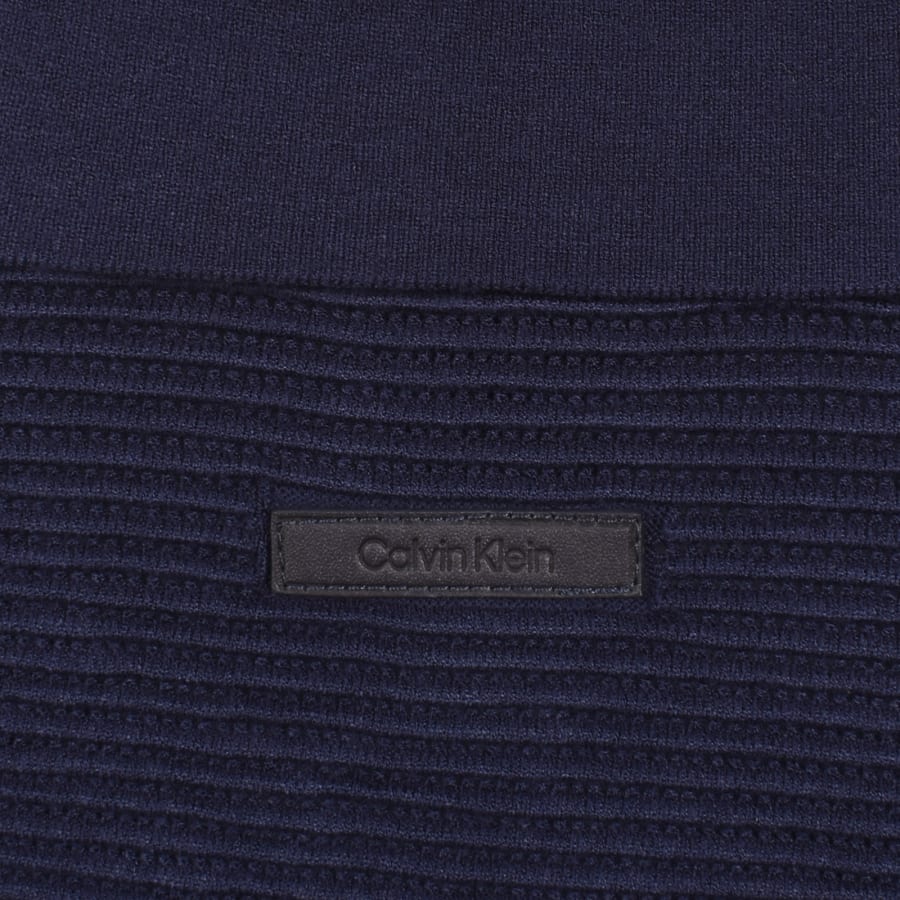 Image number 3 for Calvin Klein Knitted Polo Dark Sapphire