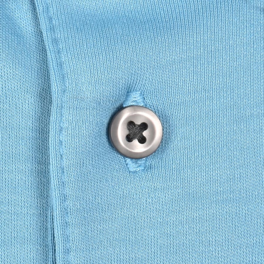 Image number 4 for Calvin Klein Chest Emblem Polo T Shirt Blue