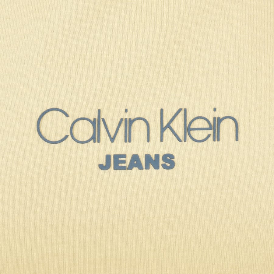 Image number 3 for Calvin Klein Jeans Relaxed Fit T Shirt Yellow