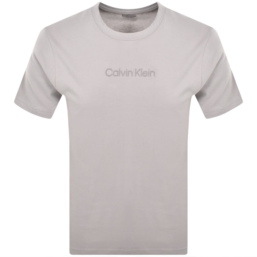 Image number 1 for Calvin Klein Crew Neck T Shirt Ash