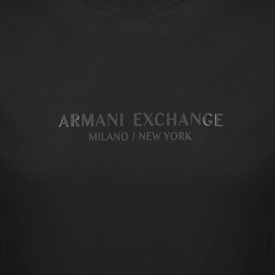 Image number 3 for Armani Exchange Regular Fit Logo T Shirt Black