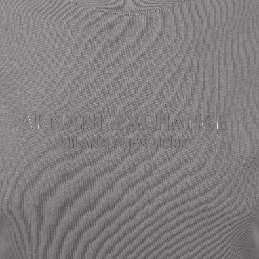 Image number 3 for Armani Exchange Regular Fit Logo T Shirt Grey