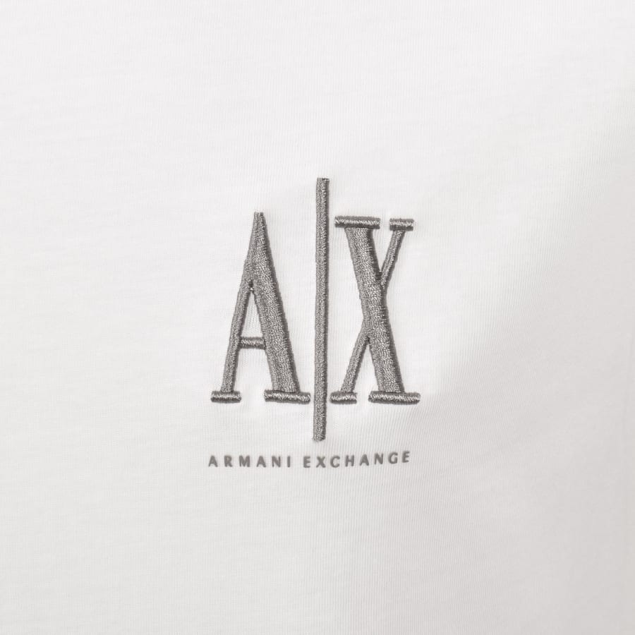 Image number 3 for Armani Exchange Logo T Shirt Off White