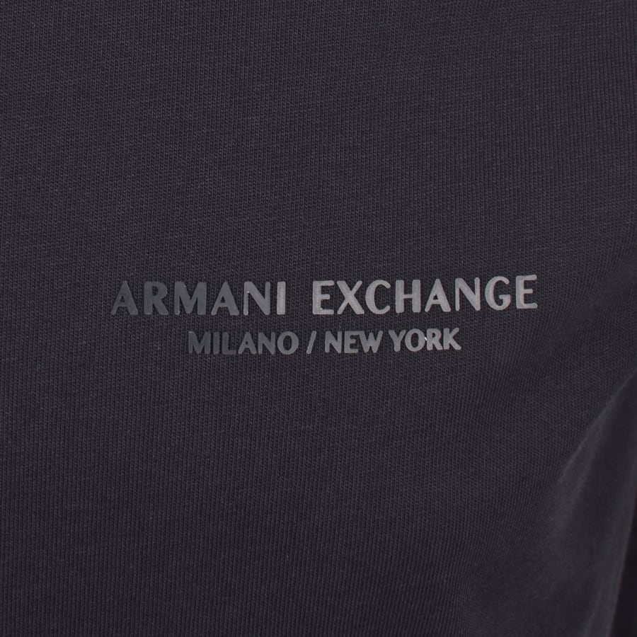 Image number 3 for Armani Exchange Small Logo T Shirt Navy