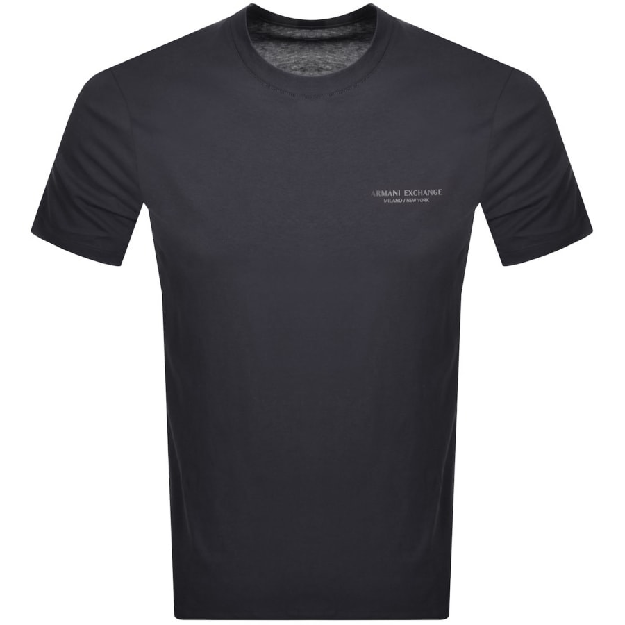 Image number 1 for Armani Exchange Small Logo T Shirt Navy