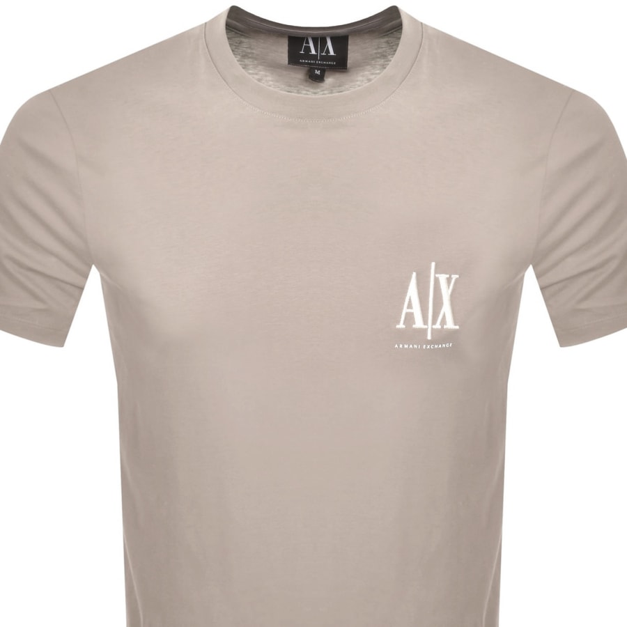 Image number 2 for Armani Exchange Logo T Shirt Driftwood