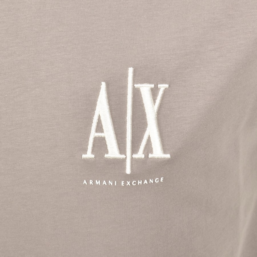 Image number 3 for Armani Exchange Logo T Shirt Driftwood