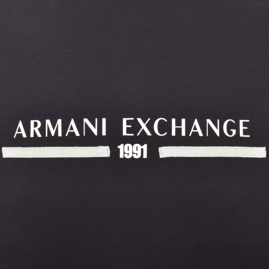 Image number 3 for Armani Exchange Logo Sweatshirt Navy
