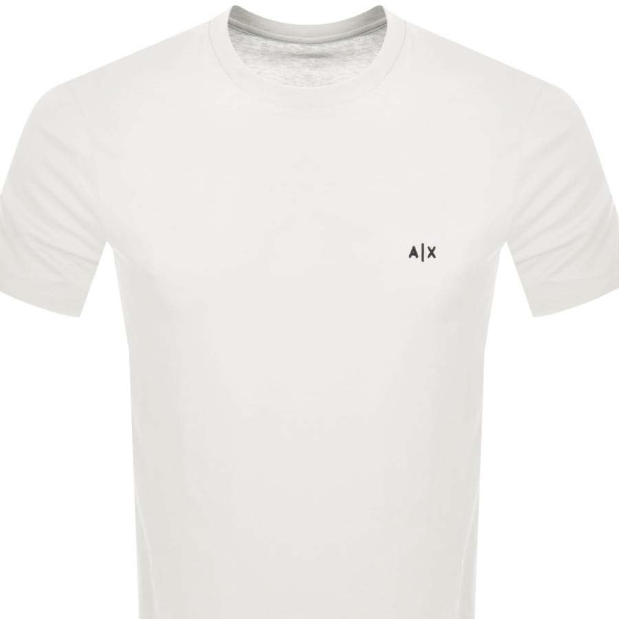 Image number 2 for Armani Exchange Logo T Shirt Off White