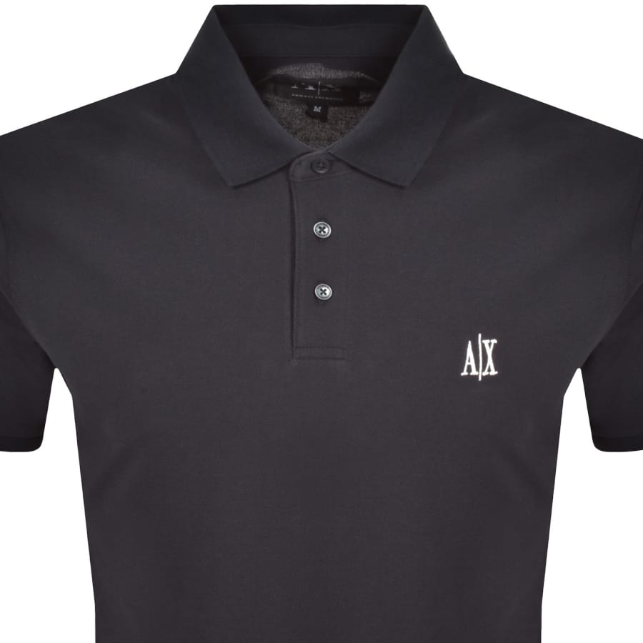 Image number 2 for Armani Exchange Polo T Shirt Navy