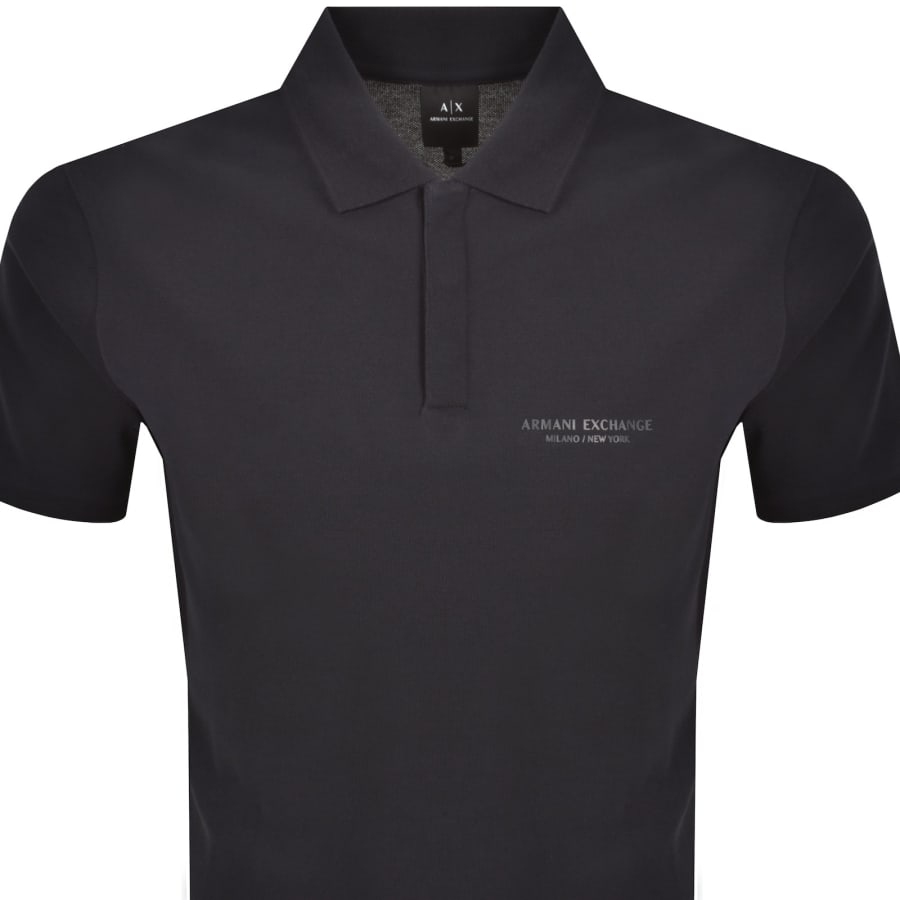 Image number 2 for Armani Exchange Polo T Shirt Navy
